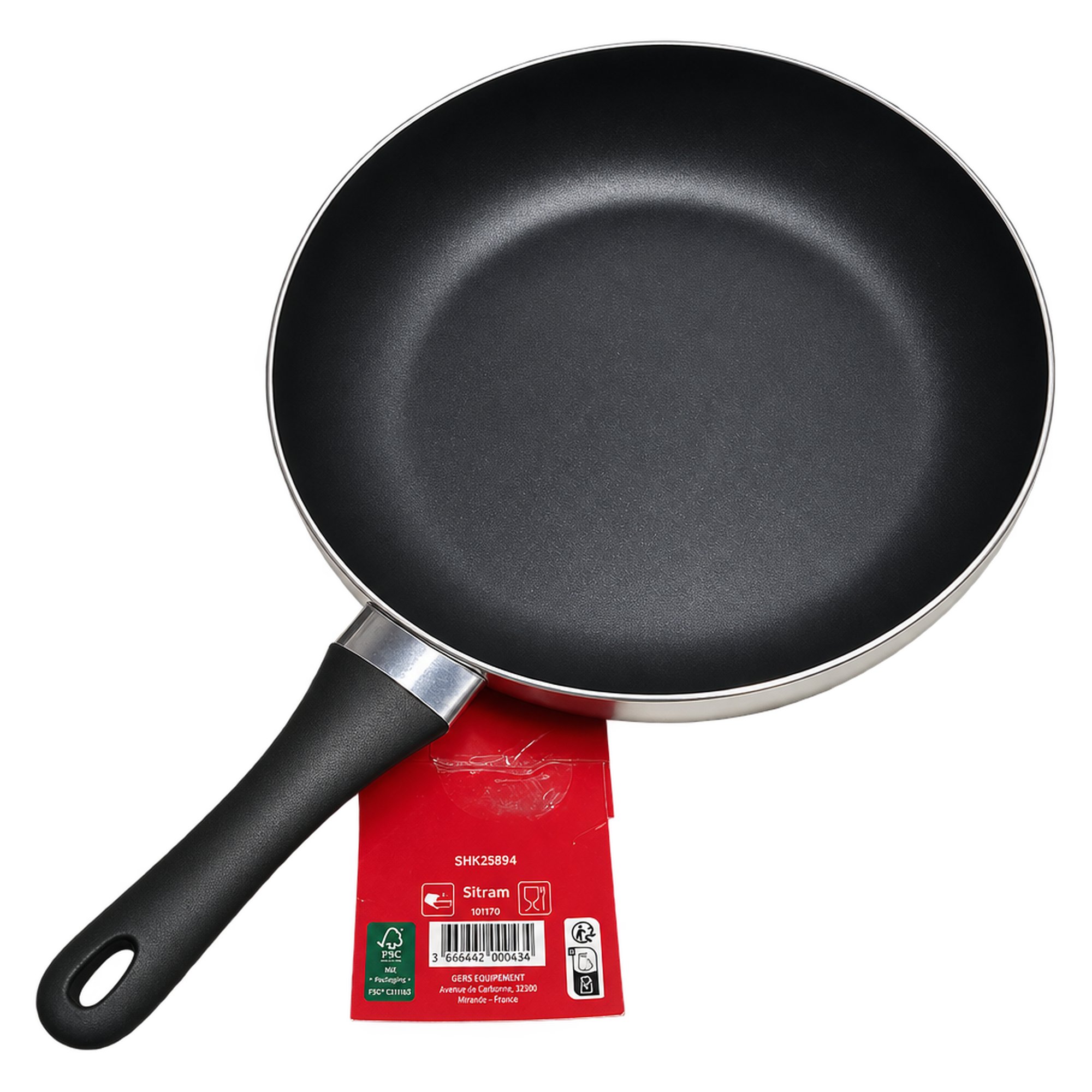 Sitram patelnia z pokrywką około 28 cm