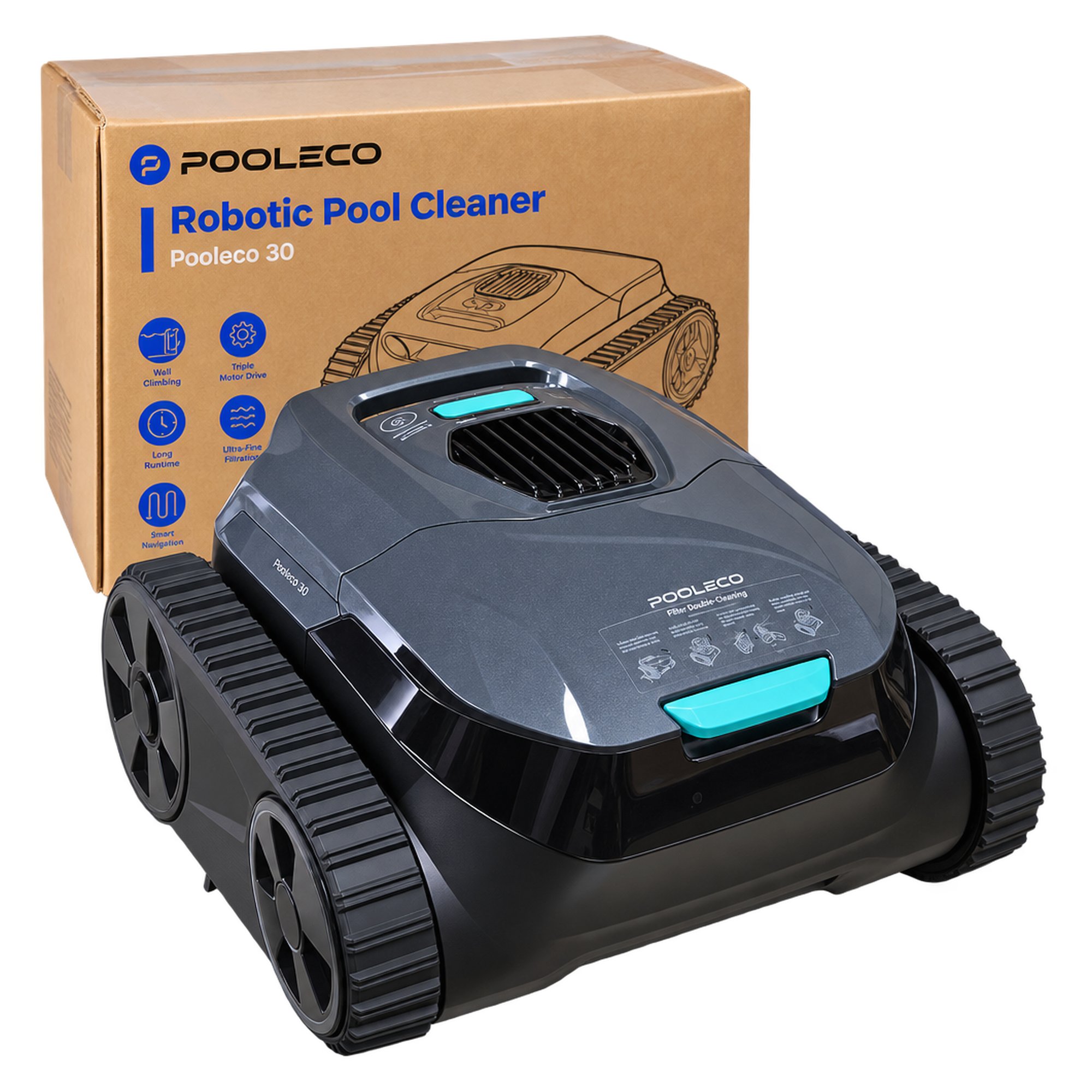 POOLECO robot do czyszczenia basenu Pooleco 30 4500 mAh 26 V DC, 1.5 A