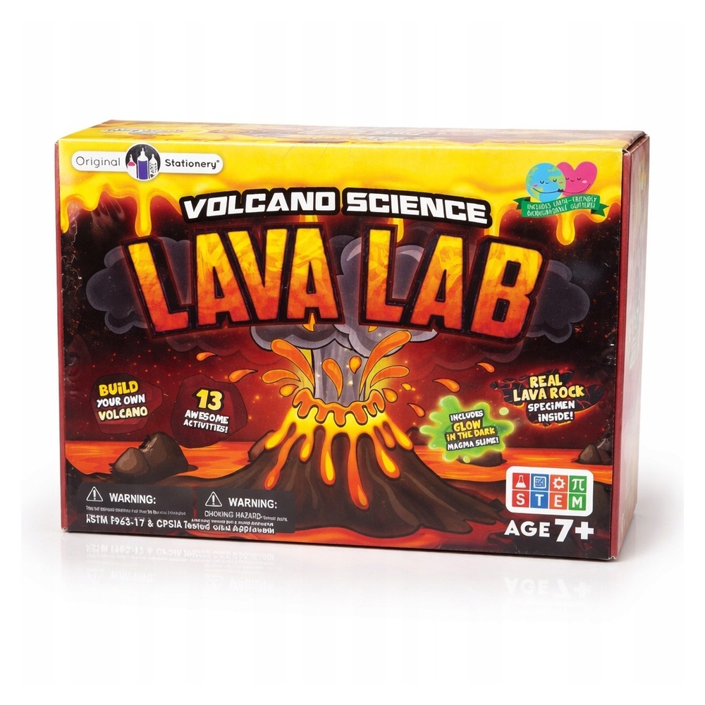 Zestaw naukowy Lava Lab – eksperymenty wulkaniczne STEM 35 elementów