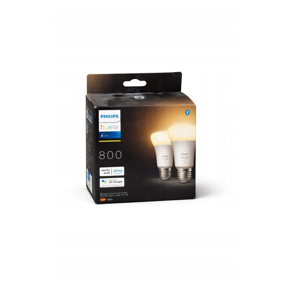 Philips Hue White E27 800lm Bluetooth 2x żarówka LED smart Alexa Google