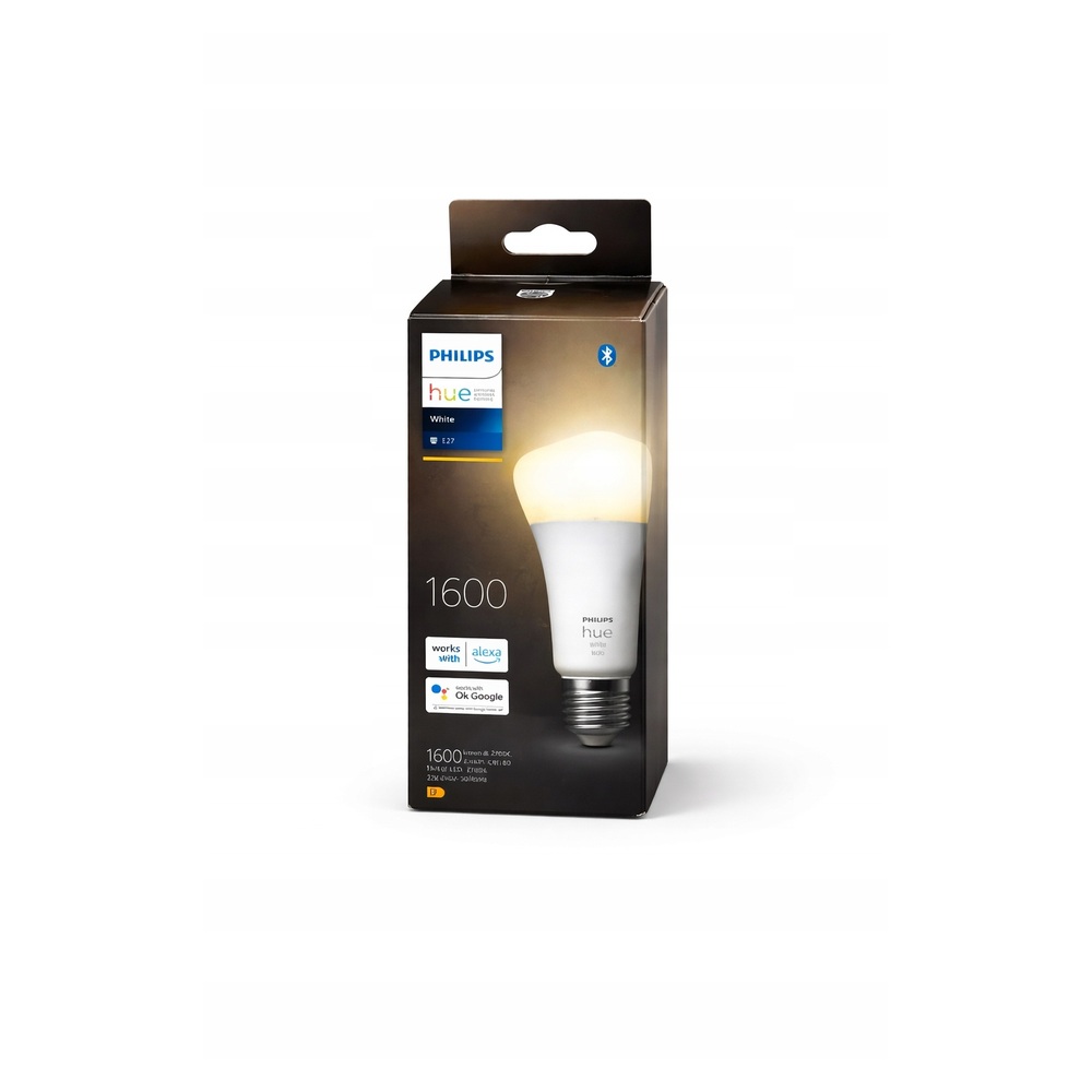 Philips Hue White E27 1600lm Bluetooth żarówka LED smart Alexa Google