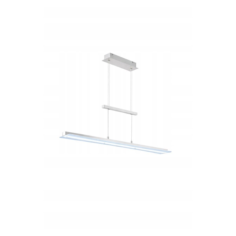 Lampa wisząca LED 85 cm nowoczesna sufitowa listwa LED srebrna regulowana