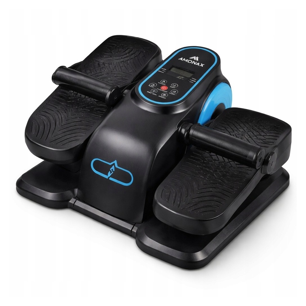 Trenażer eliptyczny AMONAX elektryczny mini rower rehabilitacyjny pilot LCD