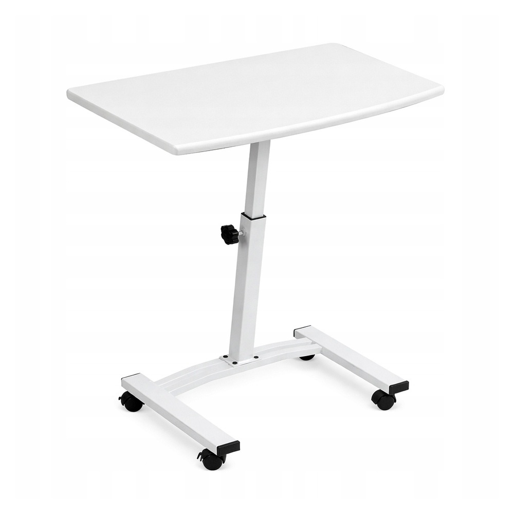 Stolik regulowany na kółkach 60x40 wysokość 52–84 cm mobilny do laptopa