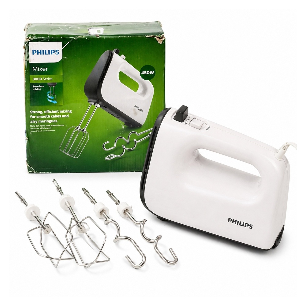 Mikser ręczny PHILIPS HR3741/00 450W + końcówki mieszające i haki