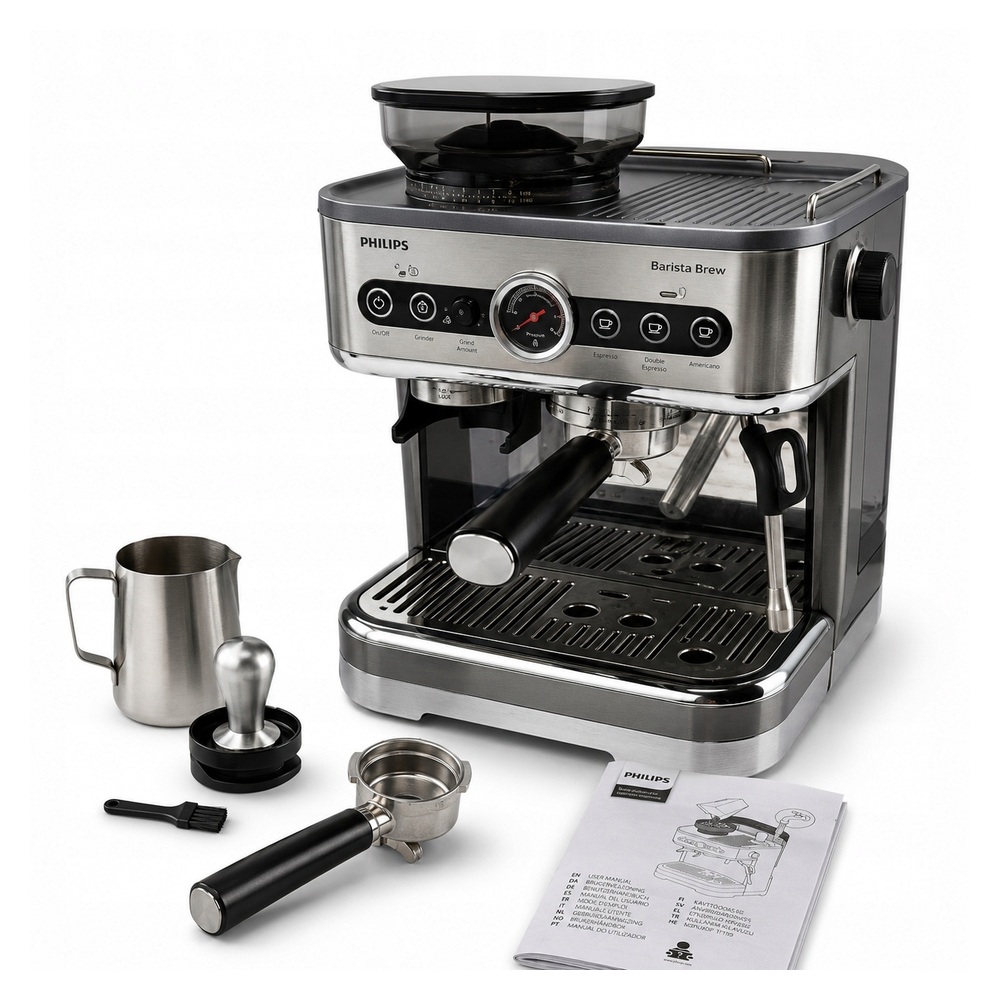 Philips Barista Brew półautomatyczny ekspres kolbowy do kawy z młynkiem