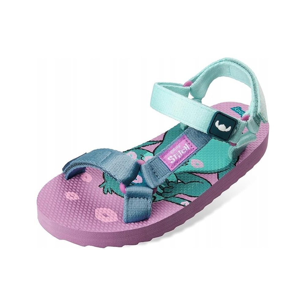 Sandały Dziecięce Disney Lilo & Stitch Regulowane Fioletowe Rzepy rozm. 32
