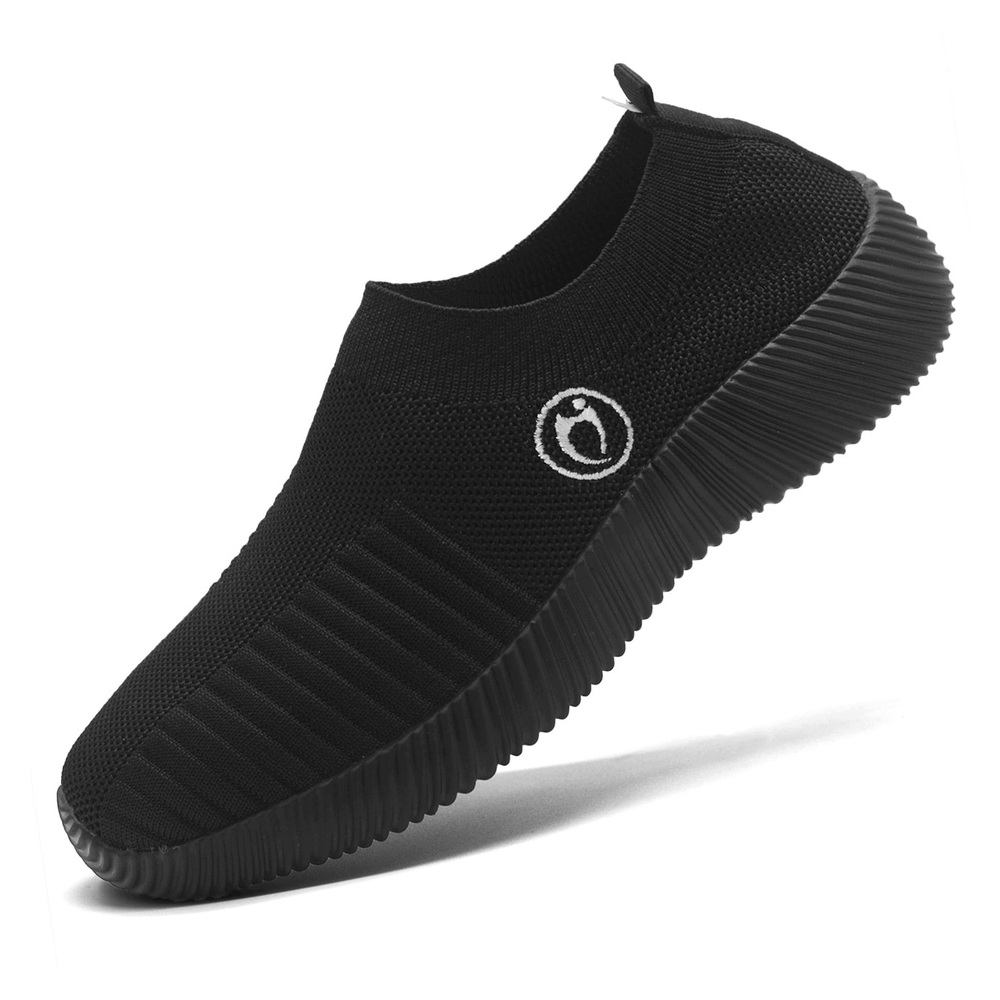 Buty Wsuwane Sportowe Damskie Lekkie Oddychające Slip-on Czarne rozm. 40