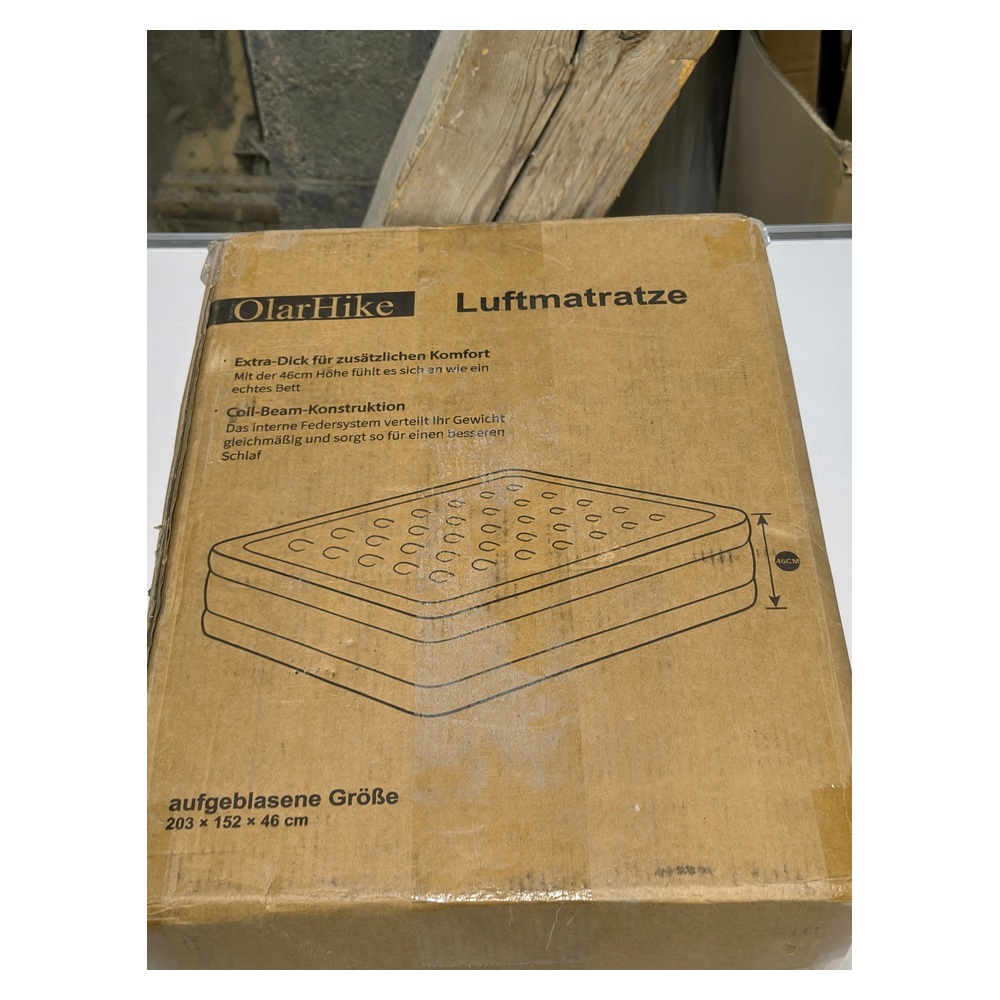 Materac dwuosobowy Olarhike 203 x 152 x 46 cm wielokolorowy