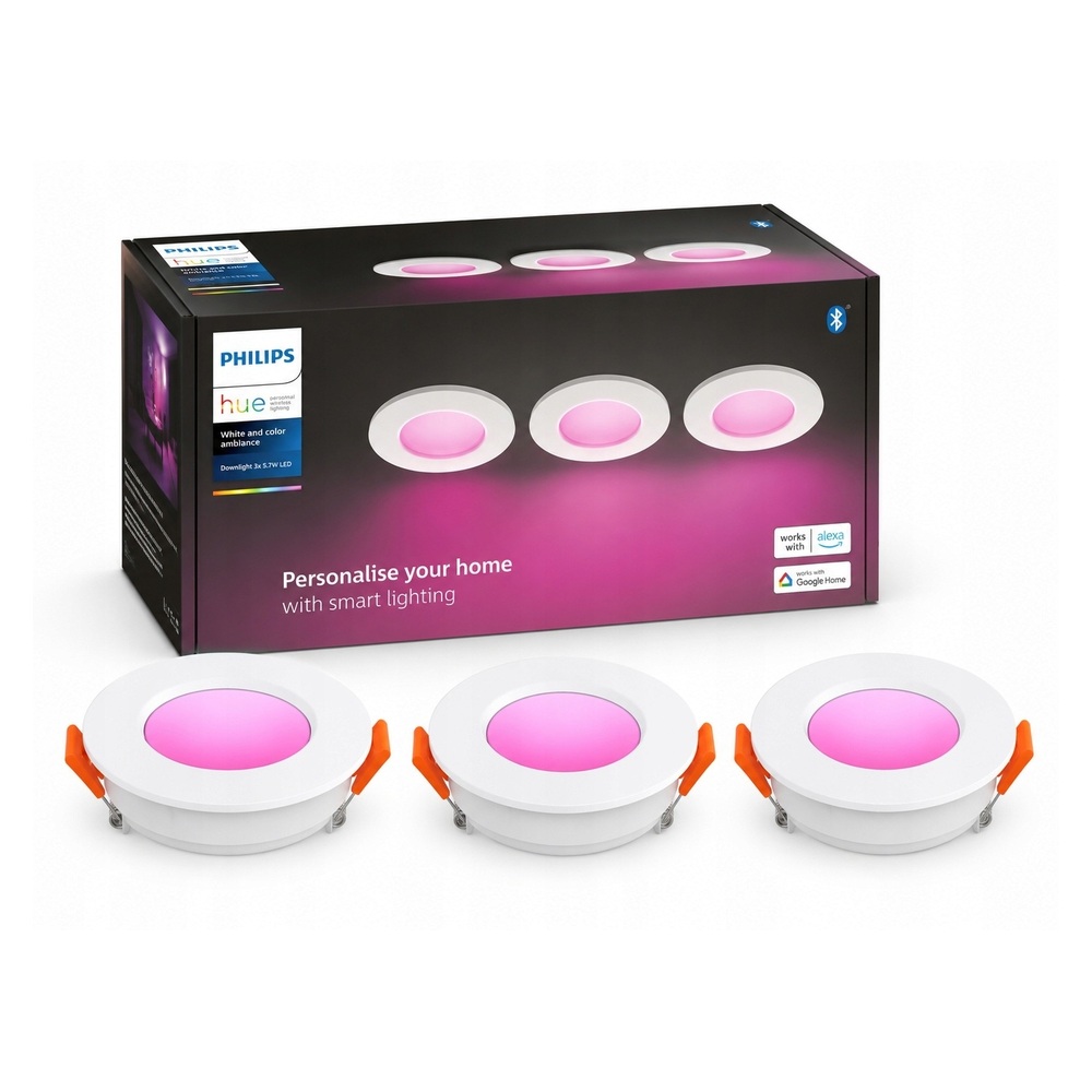 Philips Hue 3x LED Smart White & Color Ambiance Spot Bluetooth WiFi