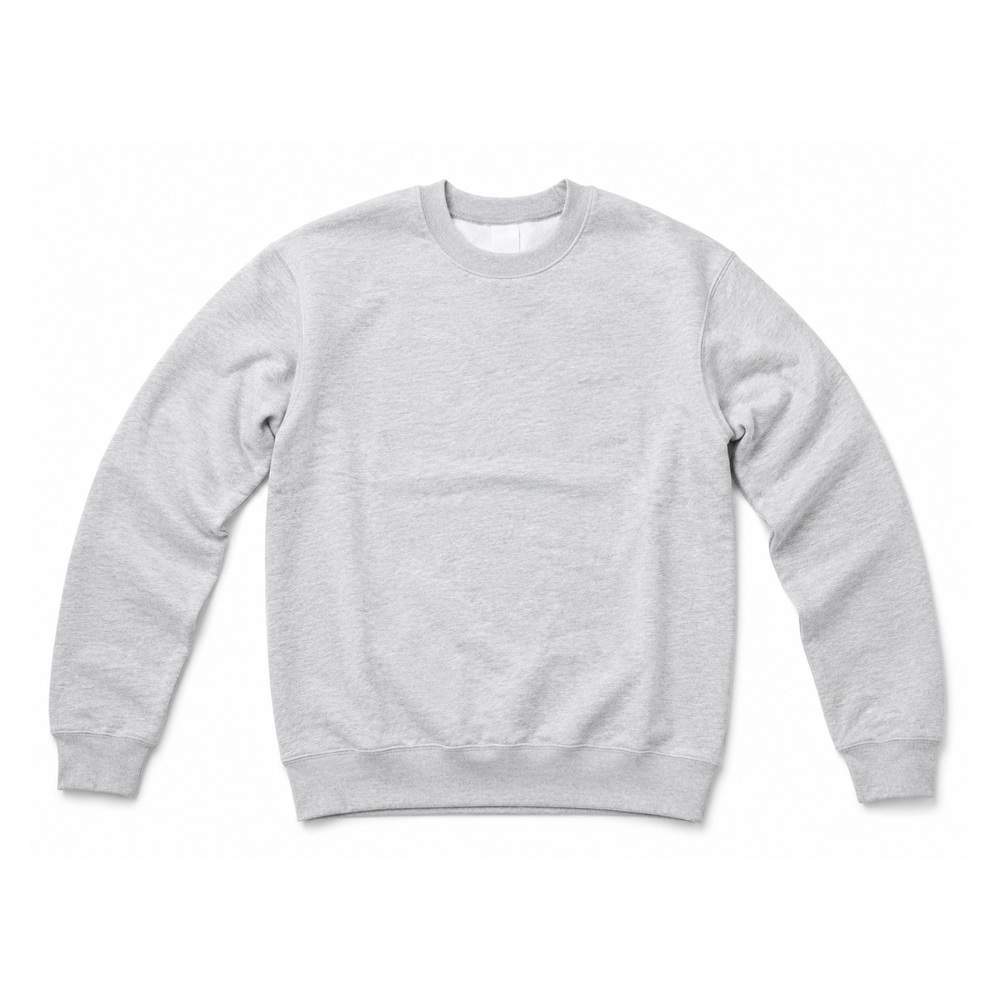 Bluza Damska Szara Basic Ocieplana Klasyczna Bawełniana Rozmiar XL