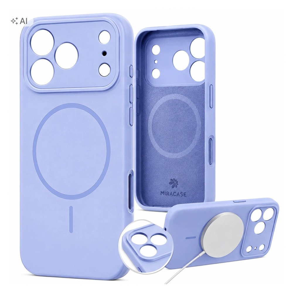 Etui MIRACASE MagSafe do iPhone 17 Pro Niebieskie Magnetyczne Case