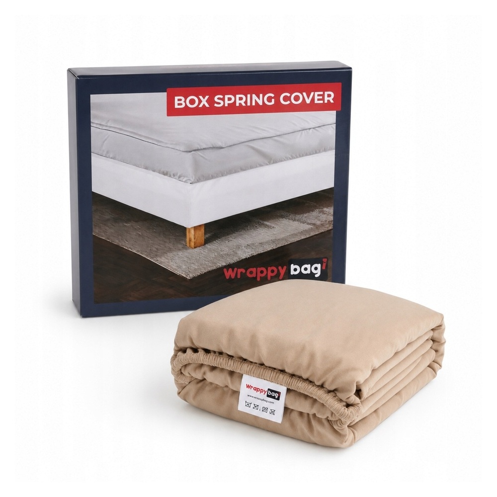 WrappyBag Pokrowiec osłona na materac 180x200x20 cm beżowy elastyczny
