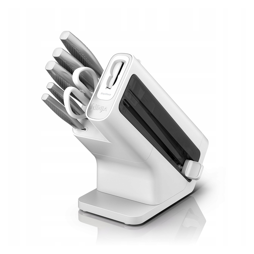 Ninja StaySharp Stainless zestaw 5 noży + nożyczki blok z ostrzałką