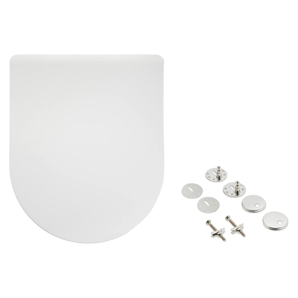 Deska sedesowa WC Amazon Basics biała matowa duroplast kształt D
