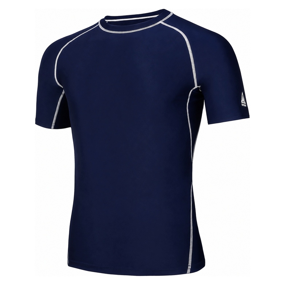 Męska koszulka sportowa Rash Guard, ochrona UV UPF 50+ szybkoschnąca rozm L