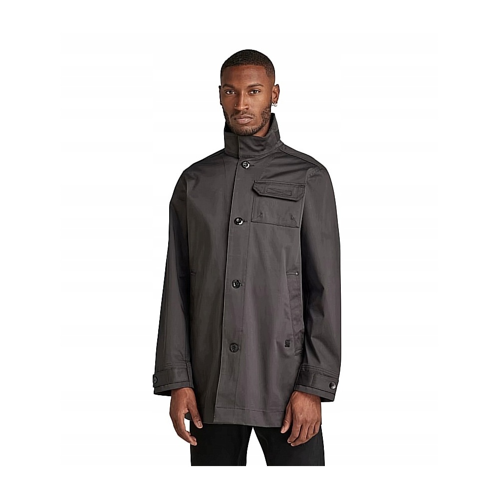G-Star RAW MFO Utility Trench Płaszcz Kurtka Męska Raven XS