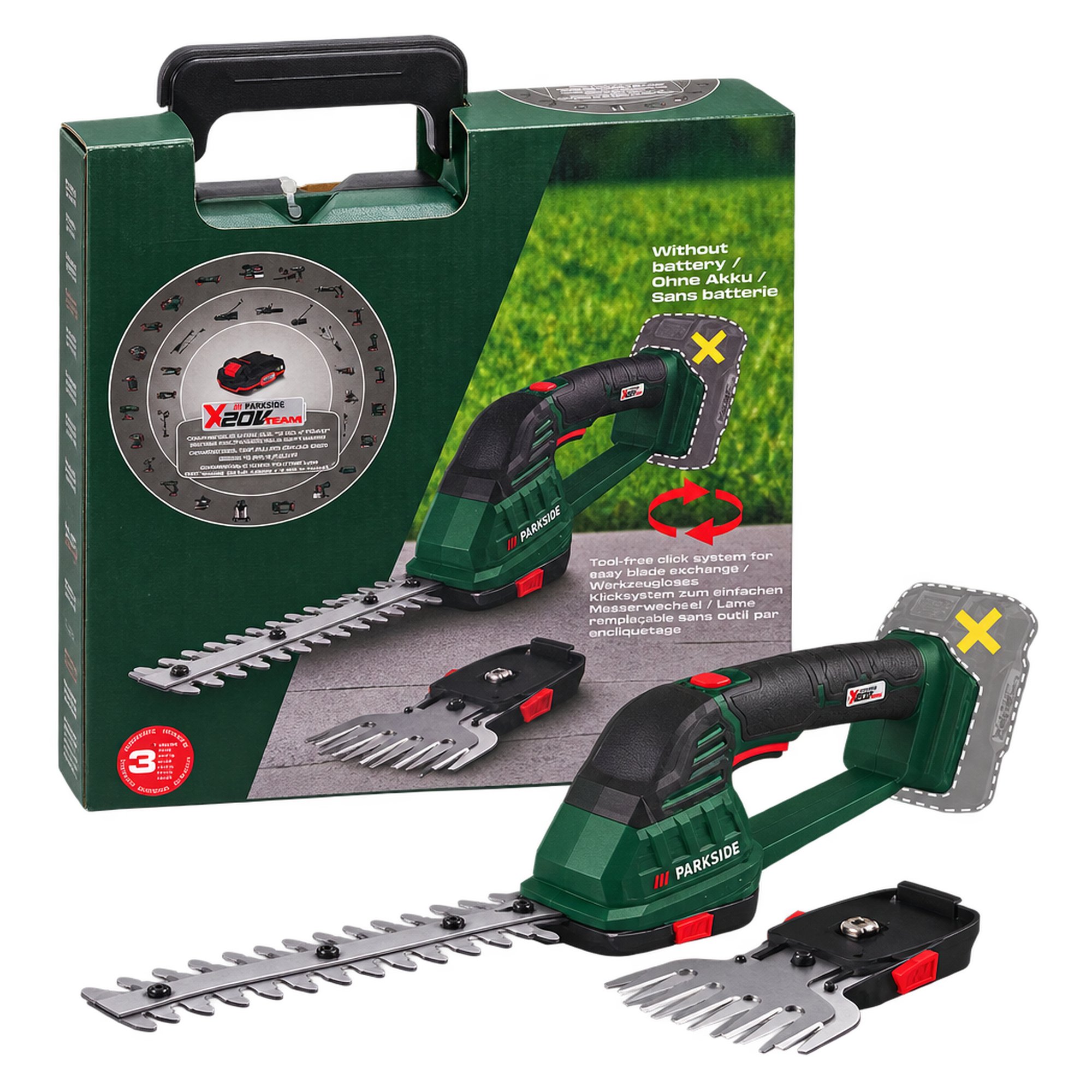 Parkside nożyce do trawy i krzewów PAGS 20-Li A1 20 V 18,6 cm
