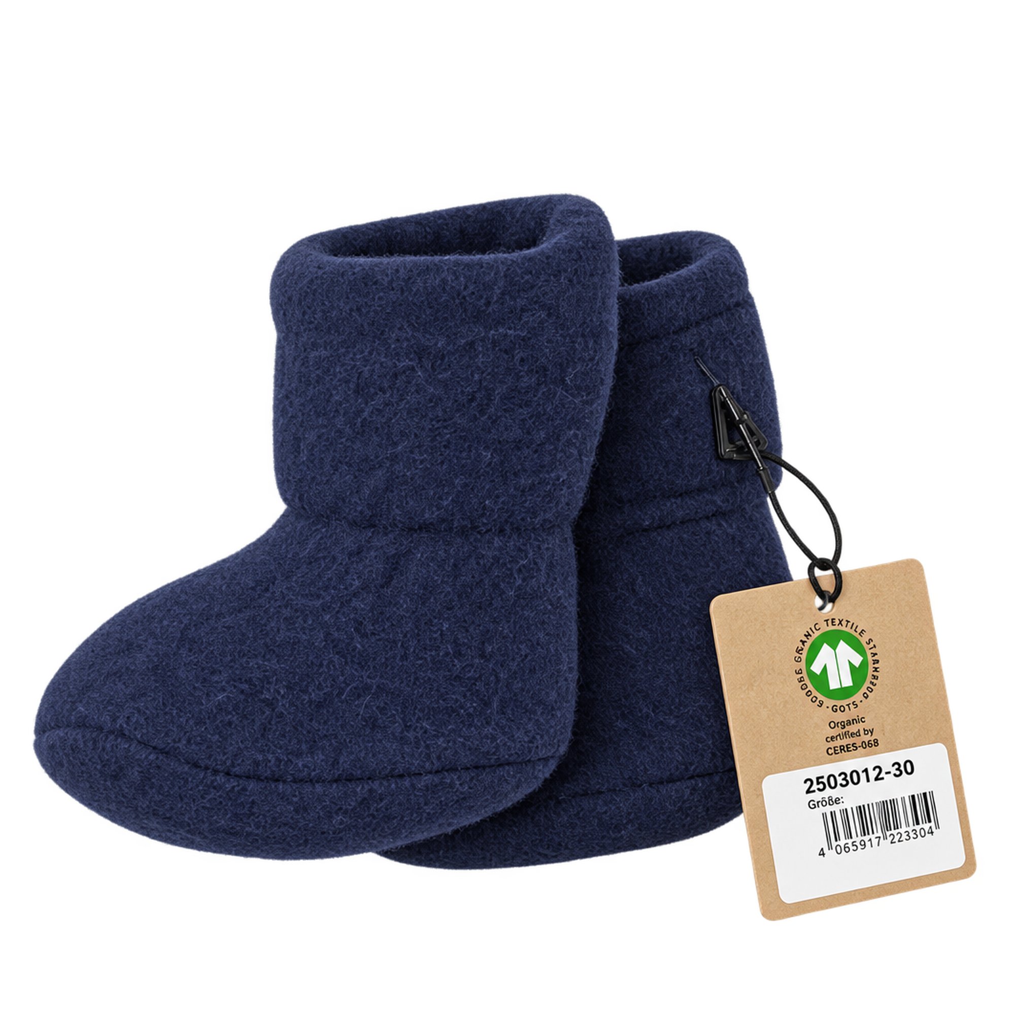 Botki niemowlęce Wollfleece 2503012-30 rozmiar 0 granatowe