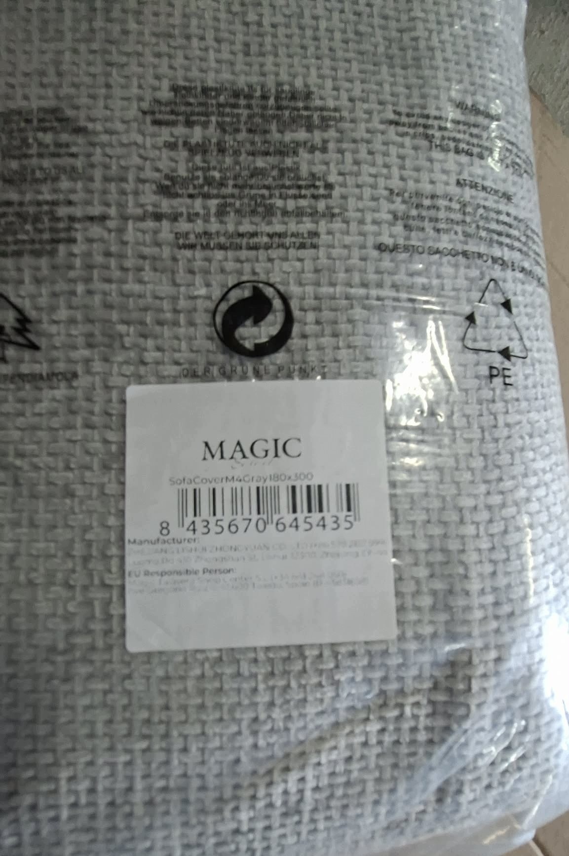 MAGIC Select Narzuta na sofę i kanapę SZARY 180x300 cm — zdjęcie 3