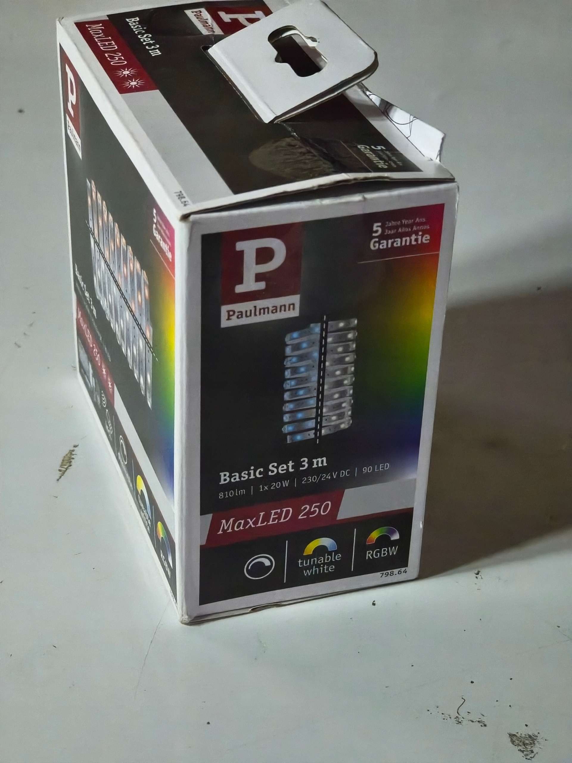 Paulmann MaxLED 250 Basic Set 3m RGBW LED 20W pilot ściemniacz zestaw — zdjęcie 4