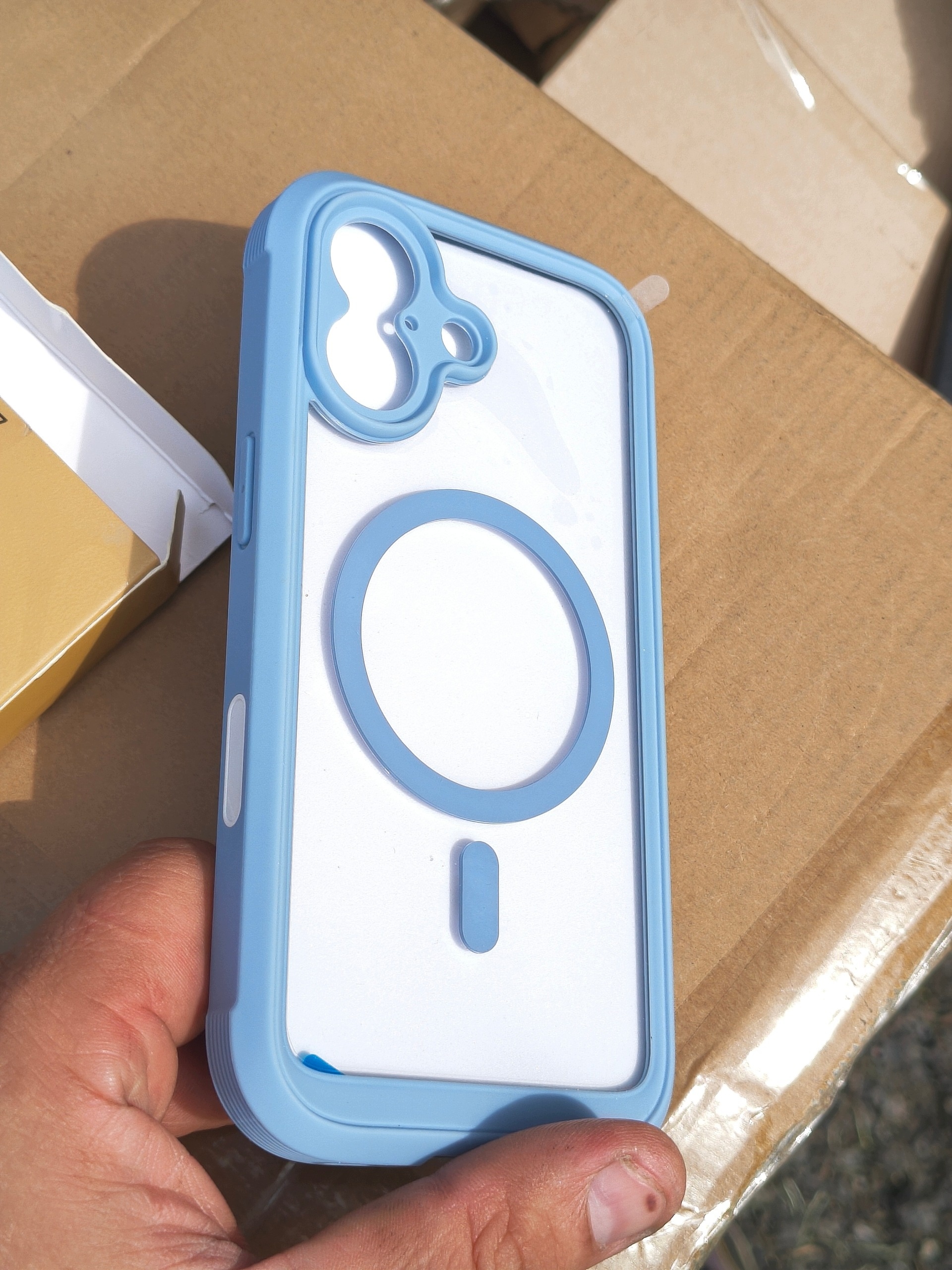 Etui MIRACASE 360 do iPhone 17 MagSafe szkło ochronne niebieskie — zdjęcie 6