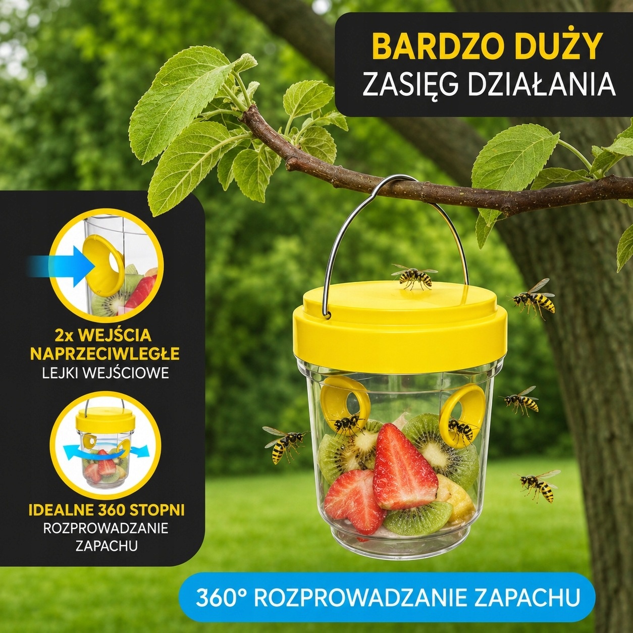Pułapka na Osy Wielokrotnego Użytku 3 szt. SilverRack — zdjęcie 4