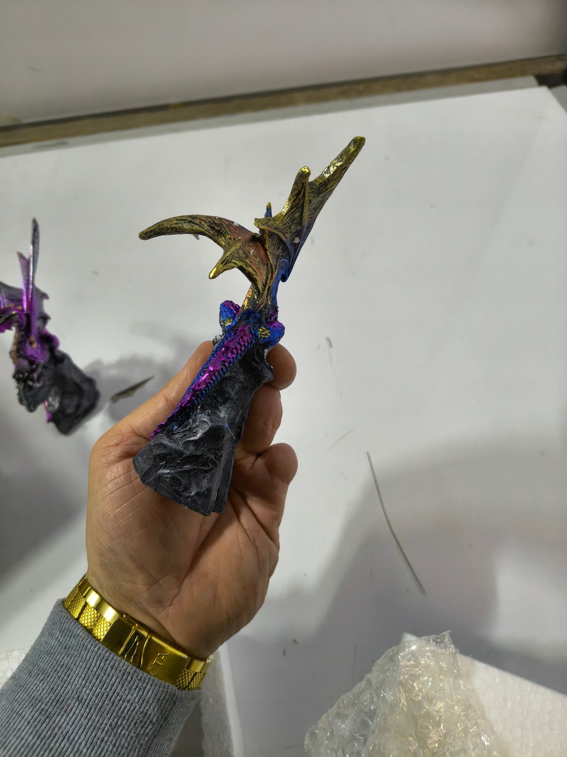 Zestaw 2 Figurek Smok Fantasy Nemesis Now Realm Protectors 15 cm Gothic — zdjęcie 4