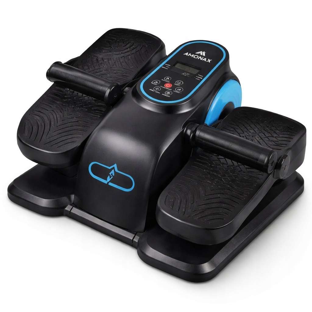 Trenażer eliptyczny AMONAX elektryczny mini rower rehabilitacyjny pilot LCD — zdjęcie 2