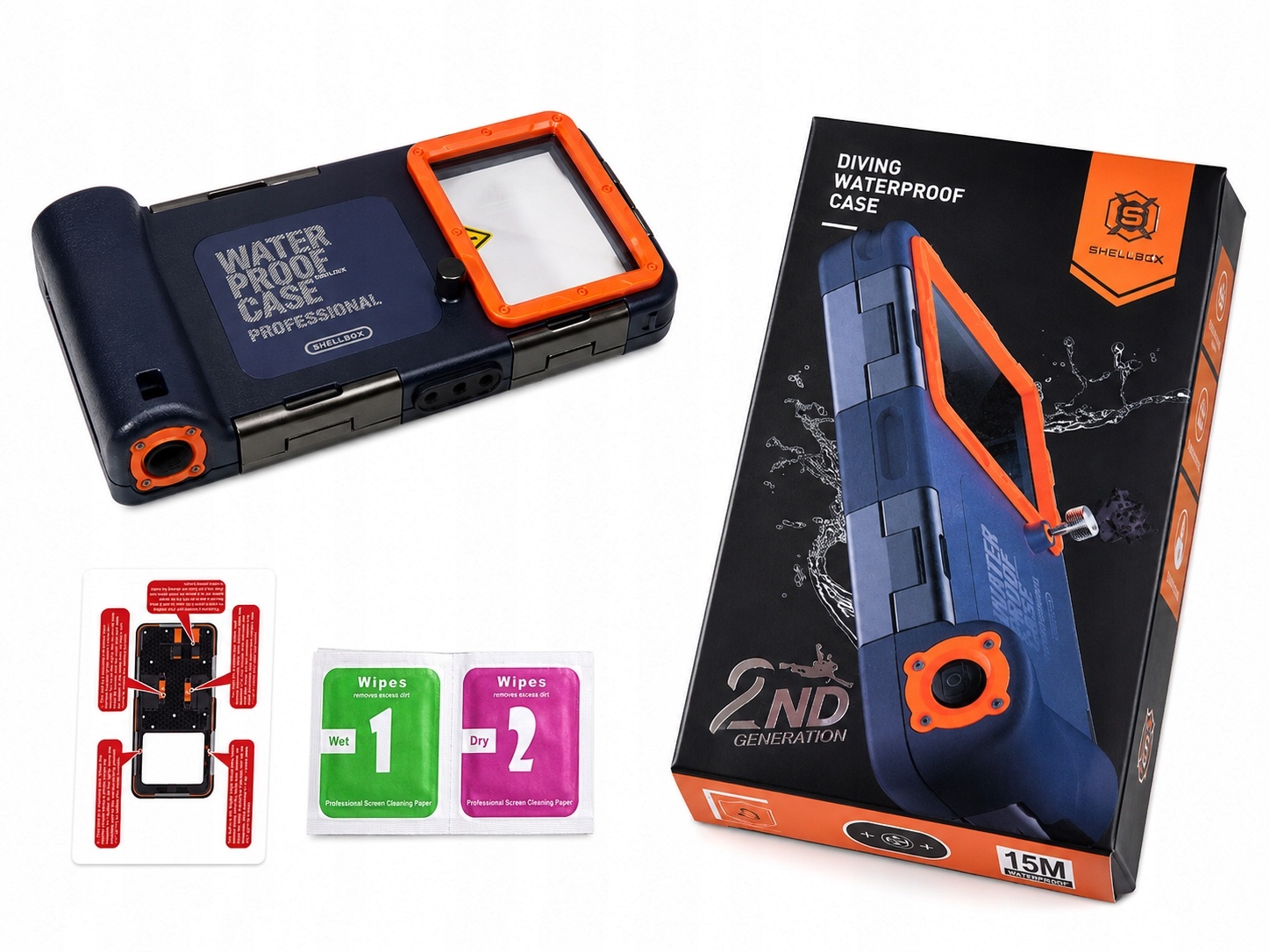 Shellbox Waterproof Case 15m Obudowa Nurkowa do Telefonu — zdjęcie 2