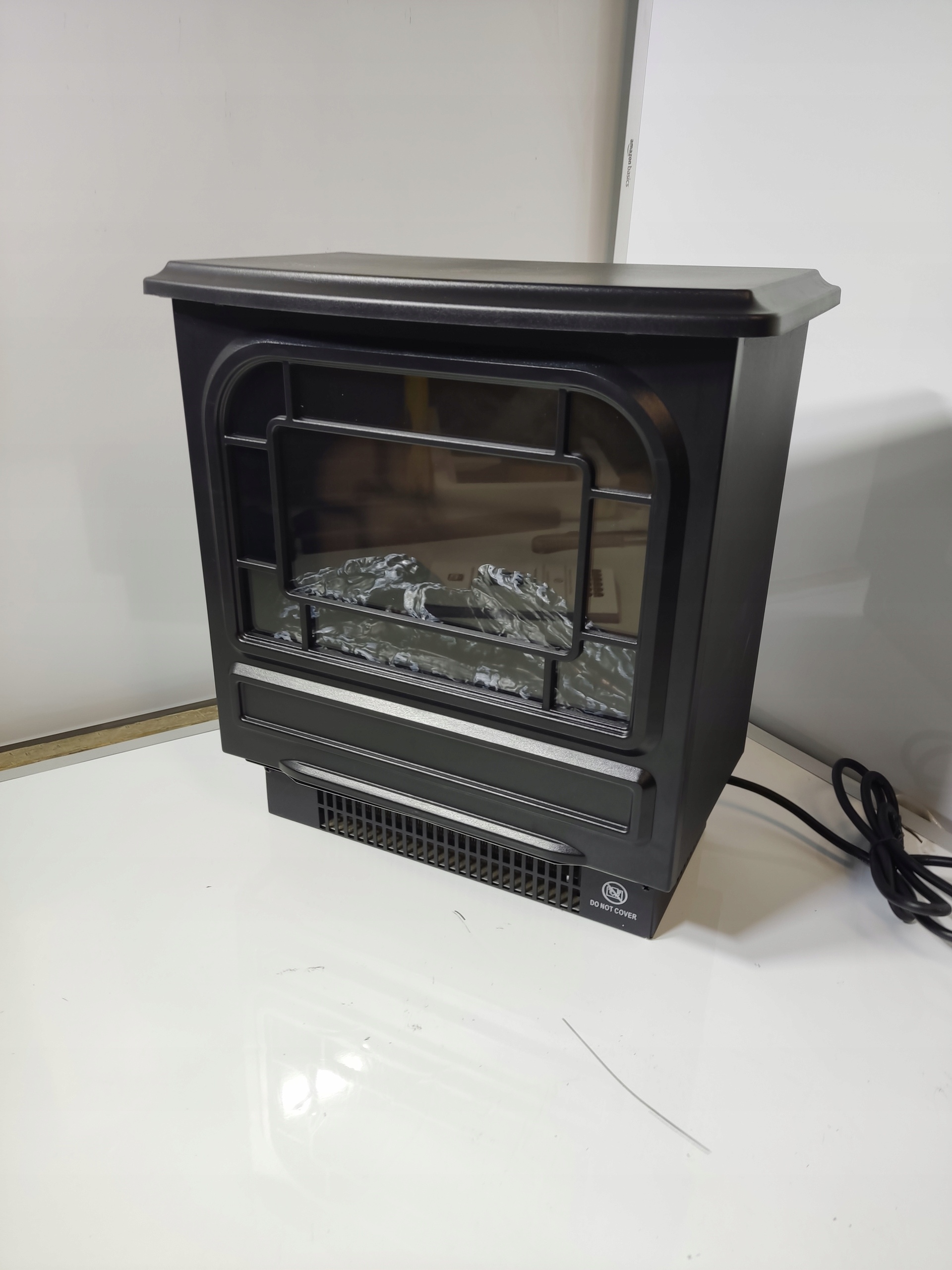 Kominek elektryczny 1950W efekt ognia termowentylator regulacja mocy — zdjęcie 3