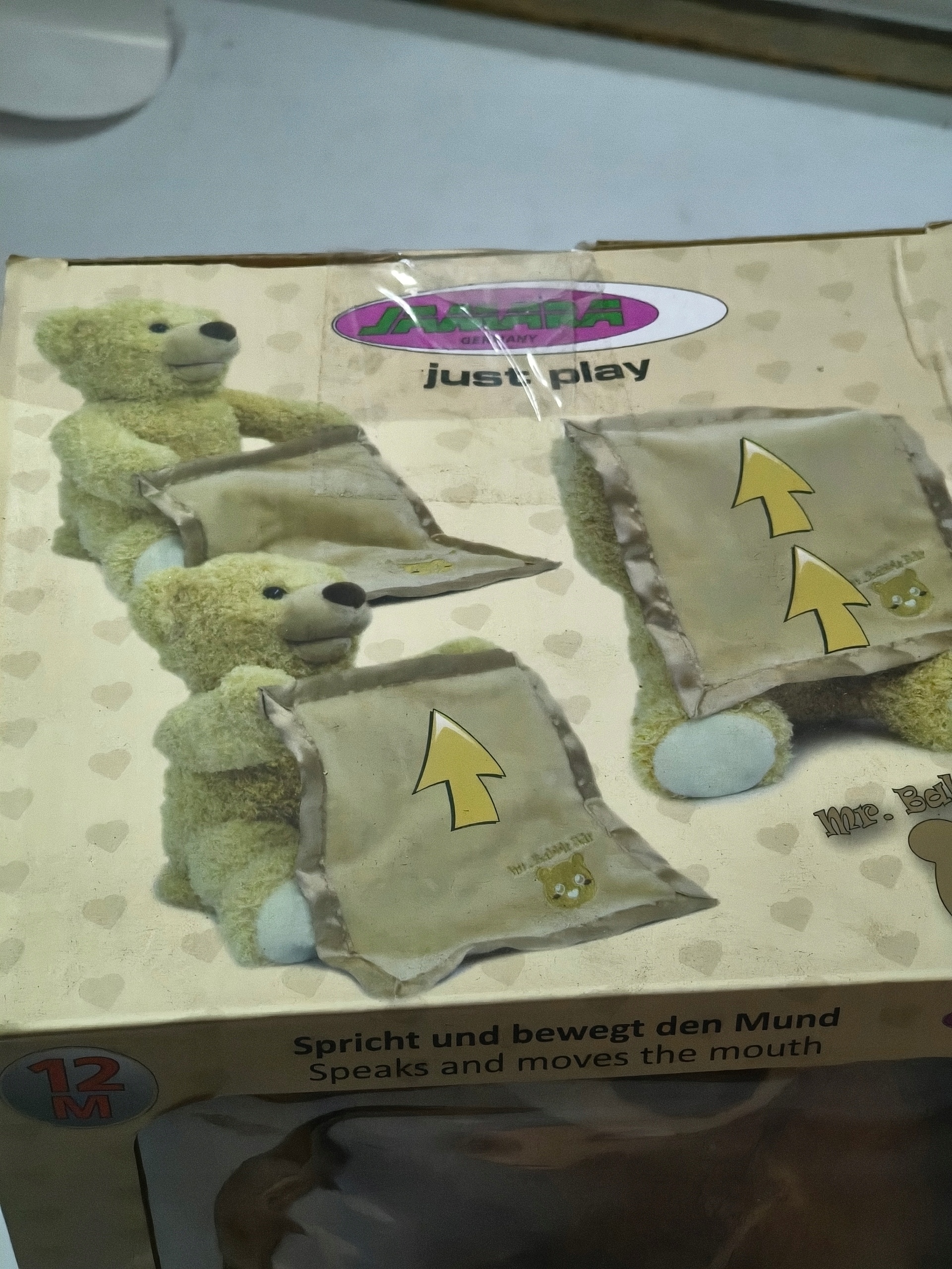 Interaktywny miś Mr Babble Bear mówi rusza się + kocyk — zdjęcie 8