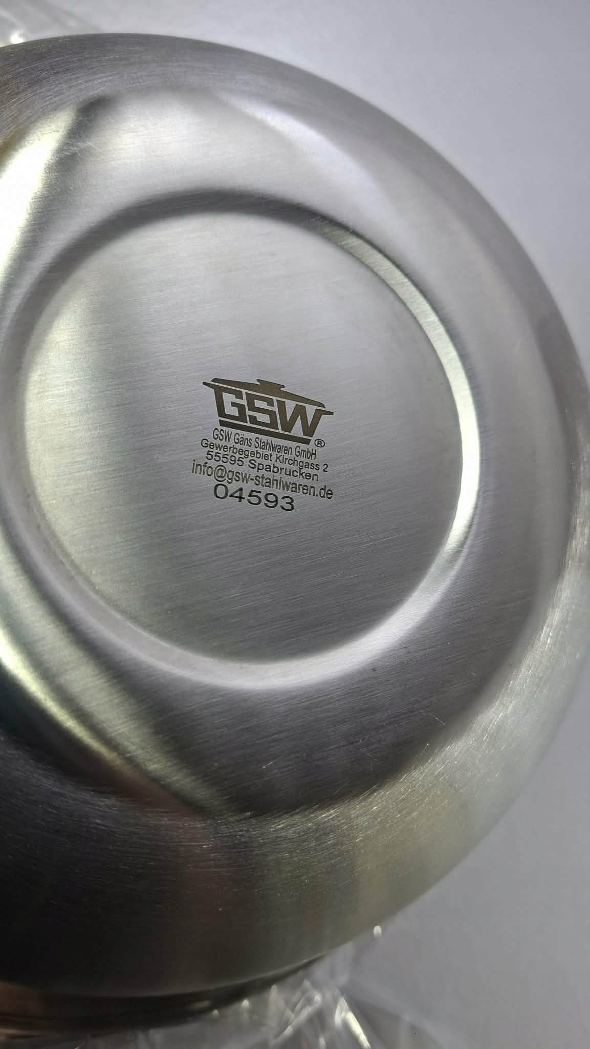 GSW Miska termiczna 3,2 l stal nierdzewna z pokrywą 22 cm — zdjęcie 6