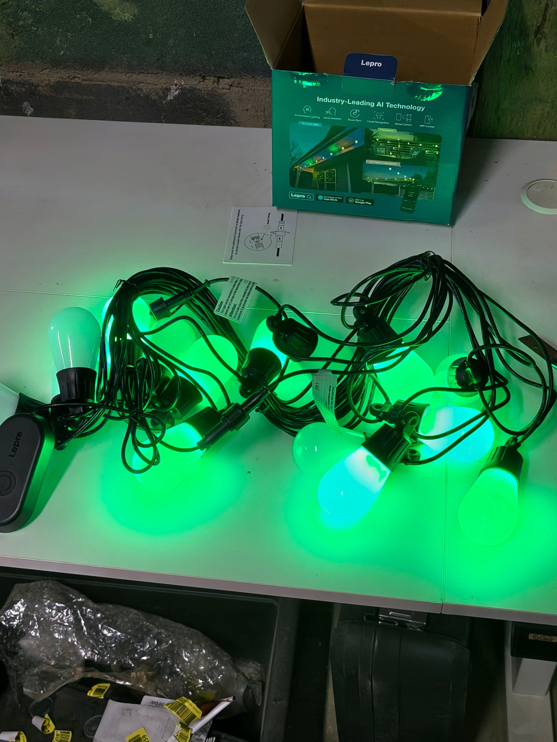 Girlanda ogrodowa LED Lepro ZB1 RGB + ciepła biel 15m IP65 smart apka — zdjęcie 10