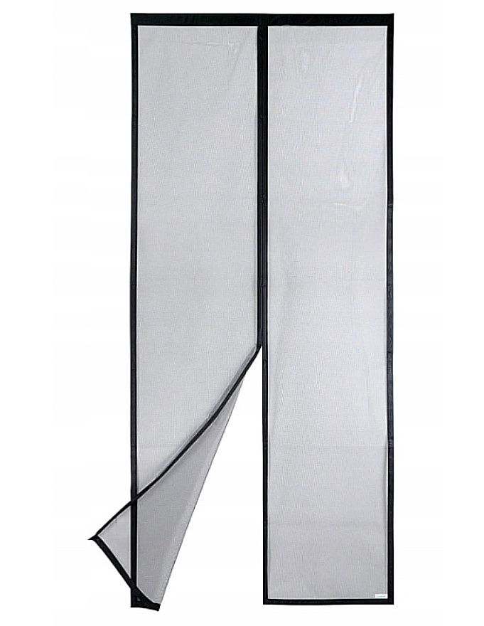 ESMAYULO moskitiera magnetyczna do drzwi czarna 110x220 cm — zdjęcie 2