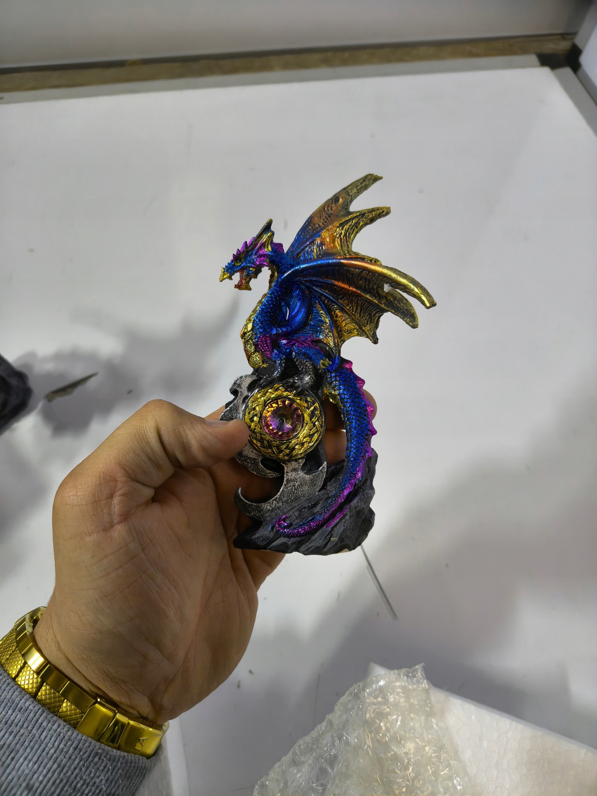 Zestaw 2 Figurek Smok Fantasy Nemesis Now Realm Protectors 15 cm Gothic — zdjęcie 7