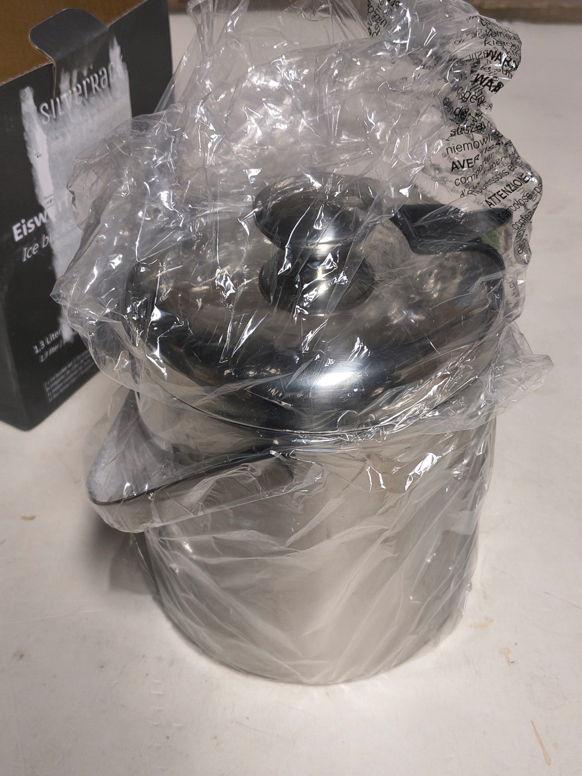 Eleganckie wiaderko do lodu SilverRack 1.3L premium — zdjęcie 6