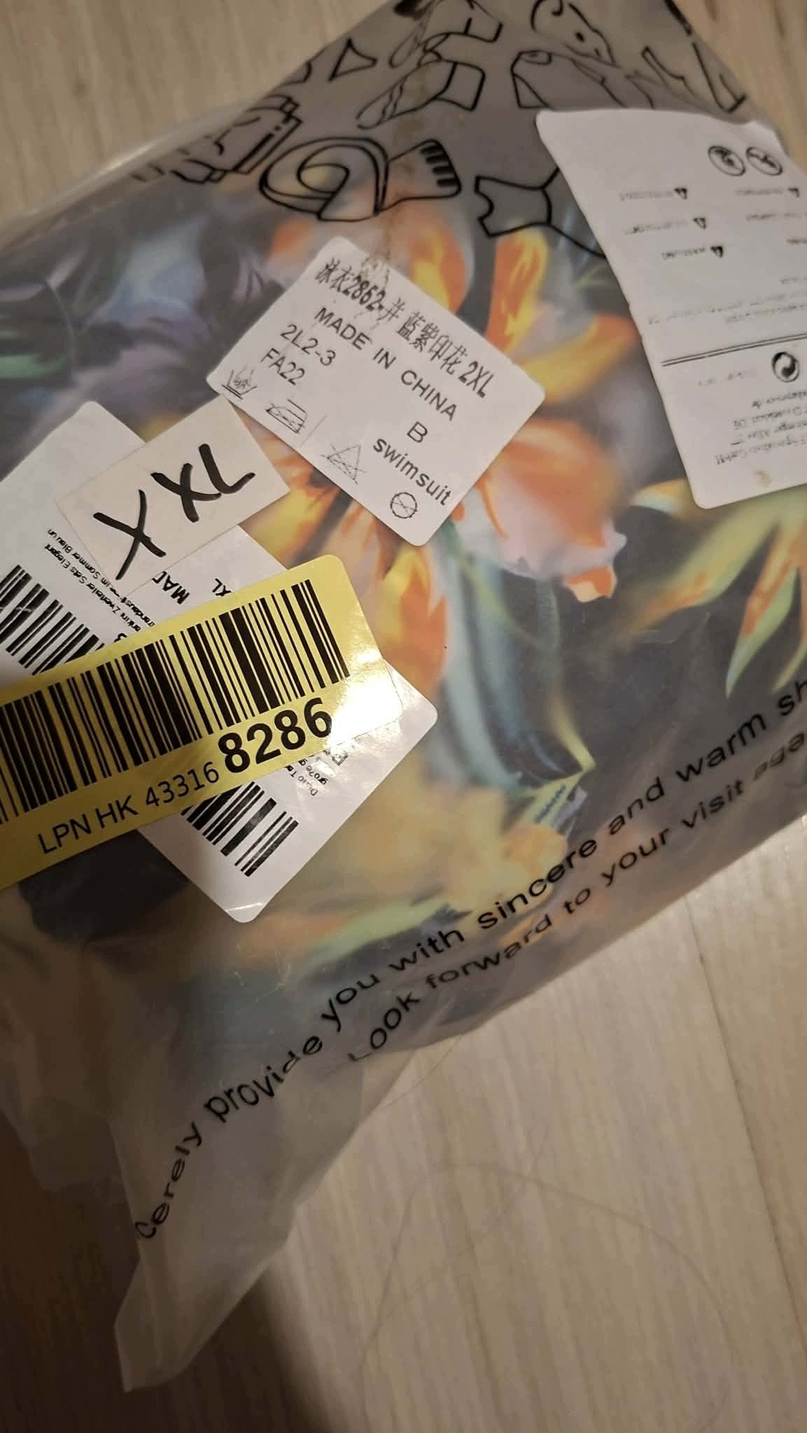 Tankini Damskie XXL Strój Kąpielowy 2-częściowy Kwiaty Szorty XXL — zdjęcie 9