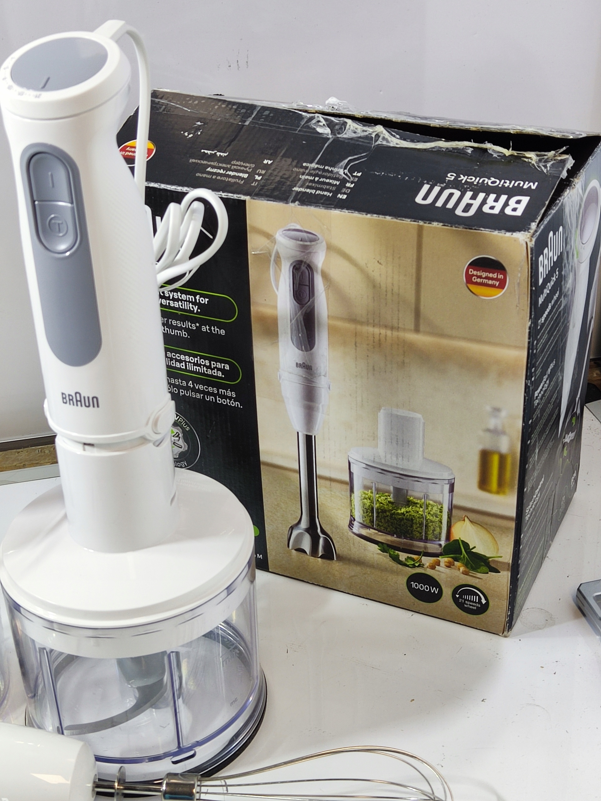 Blender ręczny Braun MQ5237 BK 1000 W czarny — zdjęcie 6