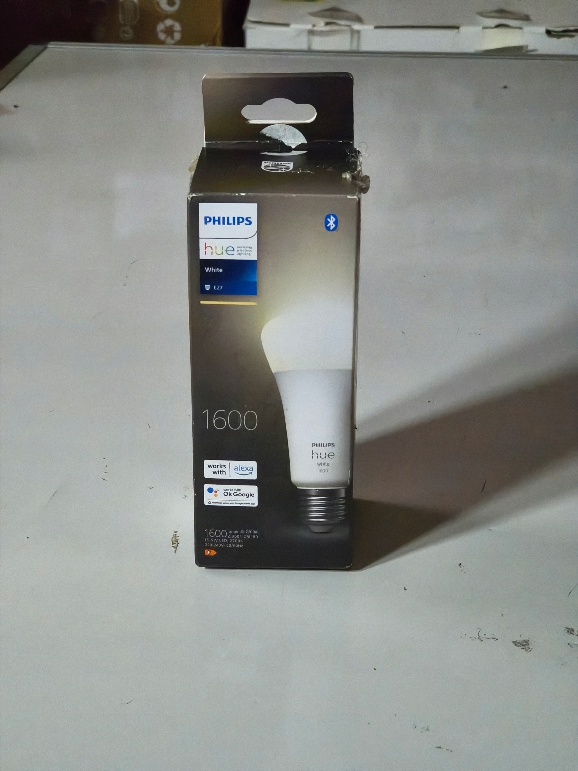 Philips Hue White E27 1600lm Bluetooth żarówka LED smart Alexa Google — zdjęcie 3