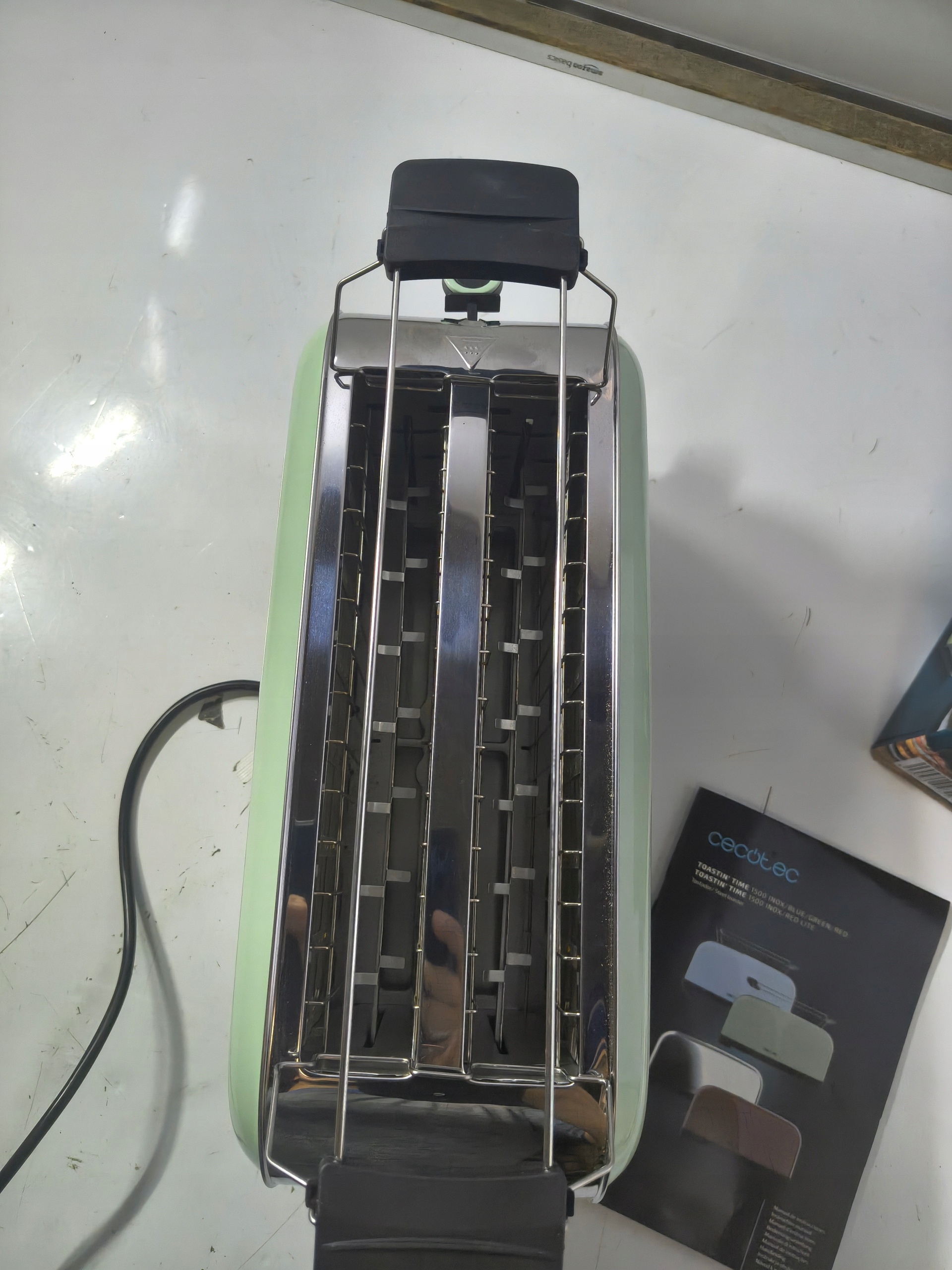 Toster Cecotec Toast&Taste 1500 Green 1500W 4 Tosty Retro Zielony — zdjęcie 11