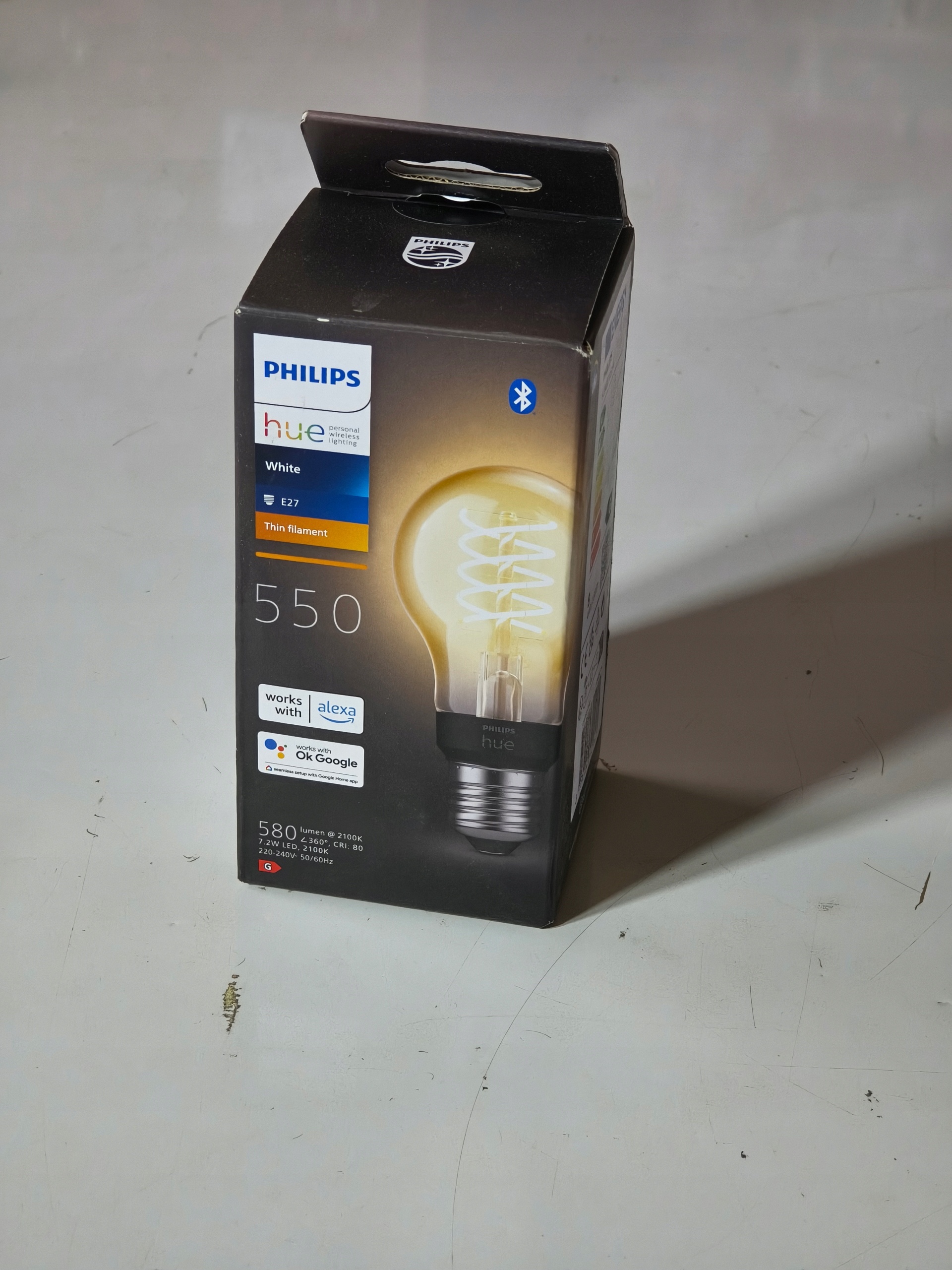Philips Hue White E27 filament 7.2W 550lm Bluetooth ZigBee LED — zdjęcie 3