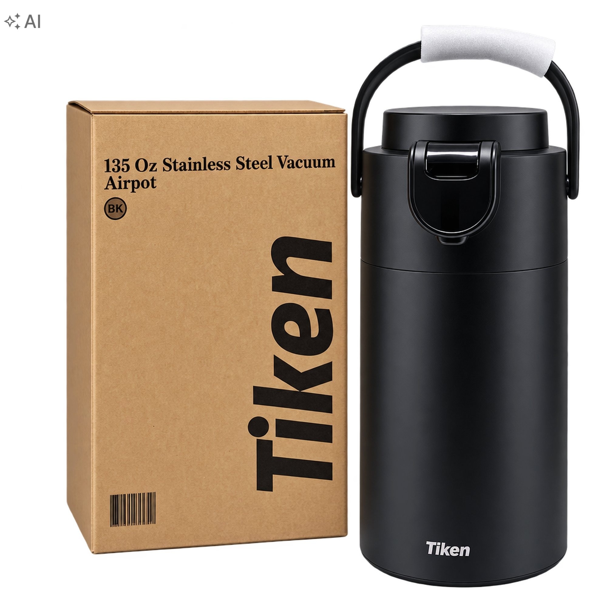 Tiken termos próżniowy z pompką typu airpot 4 l / 135 oz l — zdjęcie 2