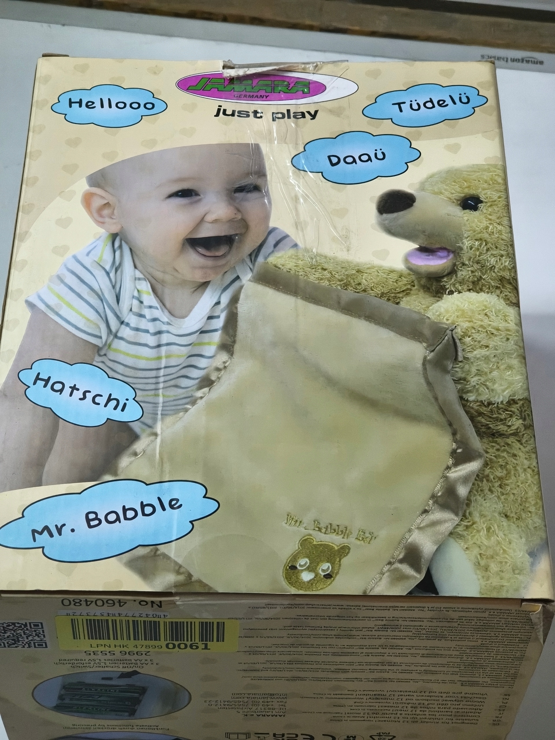 Interaktywny miś Mr Babble Bear mówi rusza się + kocyk — zdjęcie 7