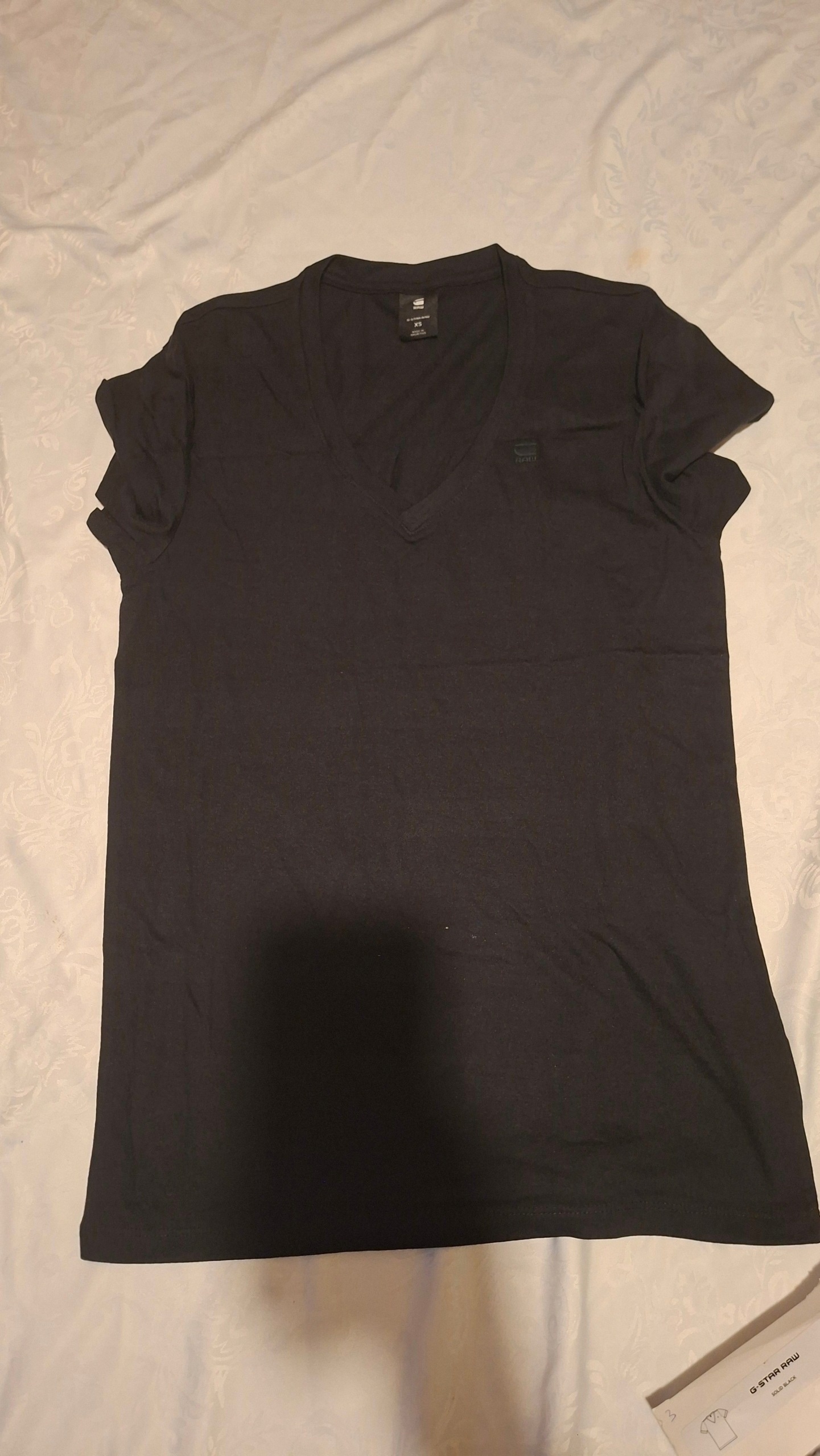 G-Star RAW 2-pak czarnych T-shirtów z krótkim rękawem i dekoltem V XS — zdjęcie 4