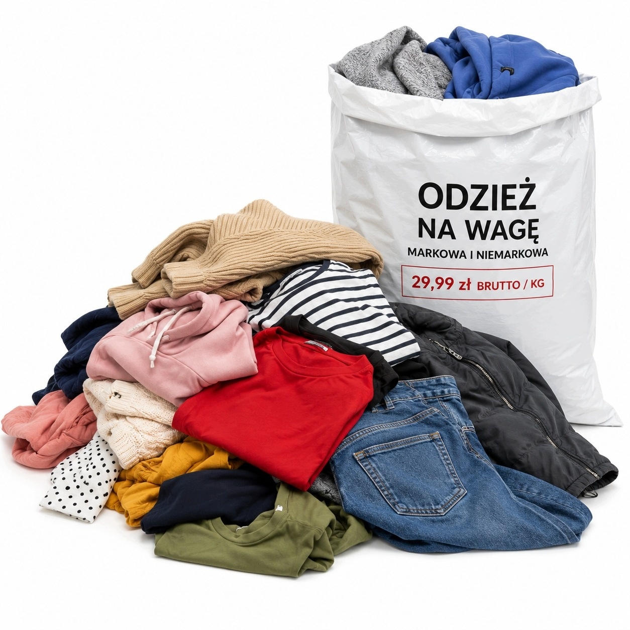 Nowa Odzież na Wagę 29,99 zł/kg Markowa i Niemarkowa Hurt Outlet — zdjęcie 2