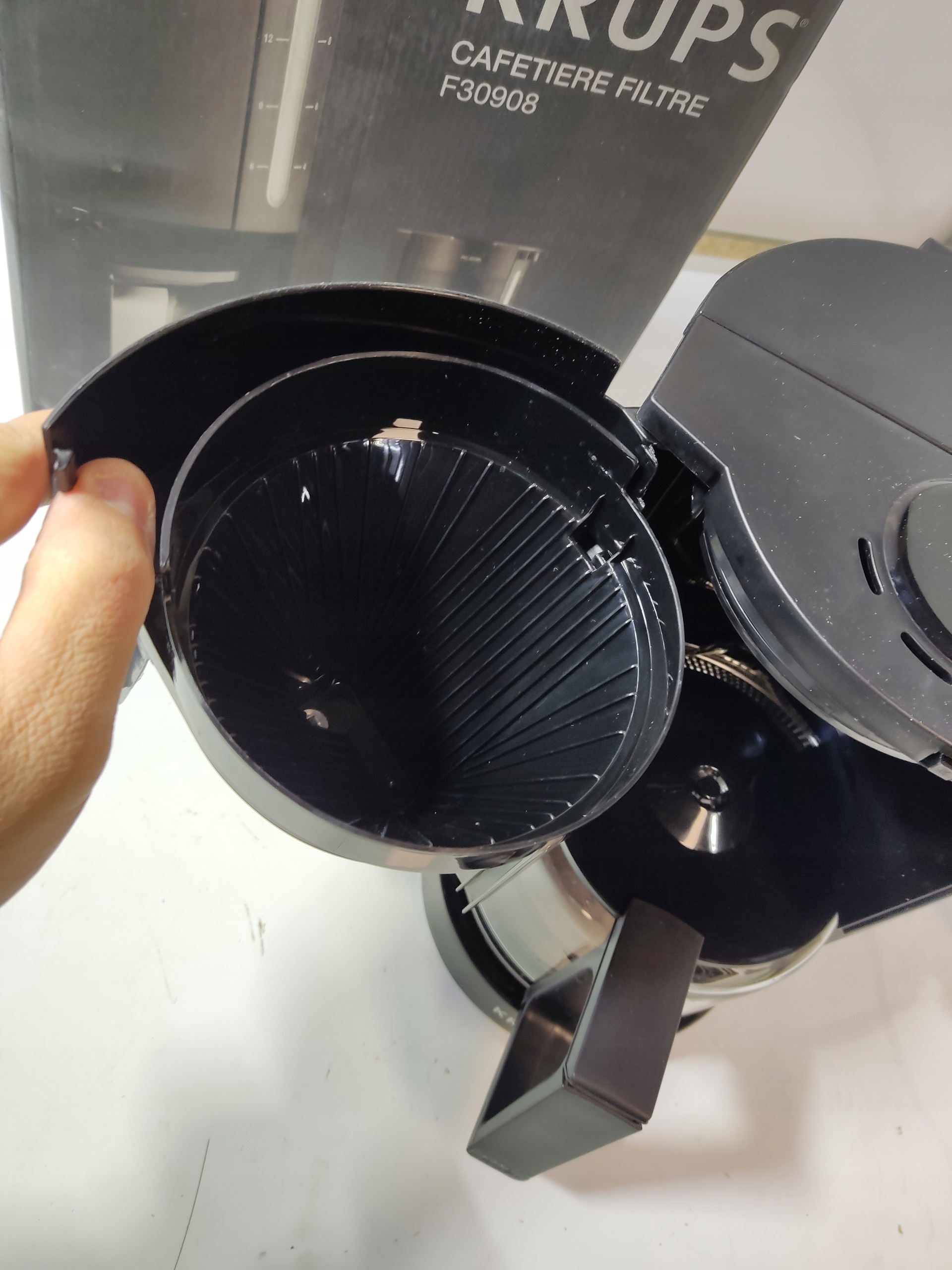 Ekspres przelewowy KRUPS ProAroma F30908 + dzbanek szklany filtr — zdjęcie 7