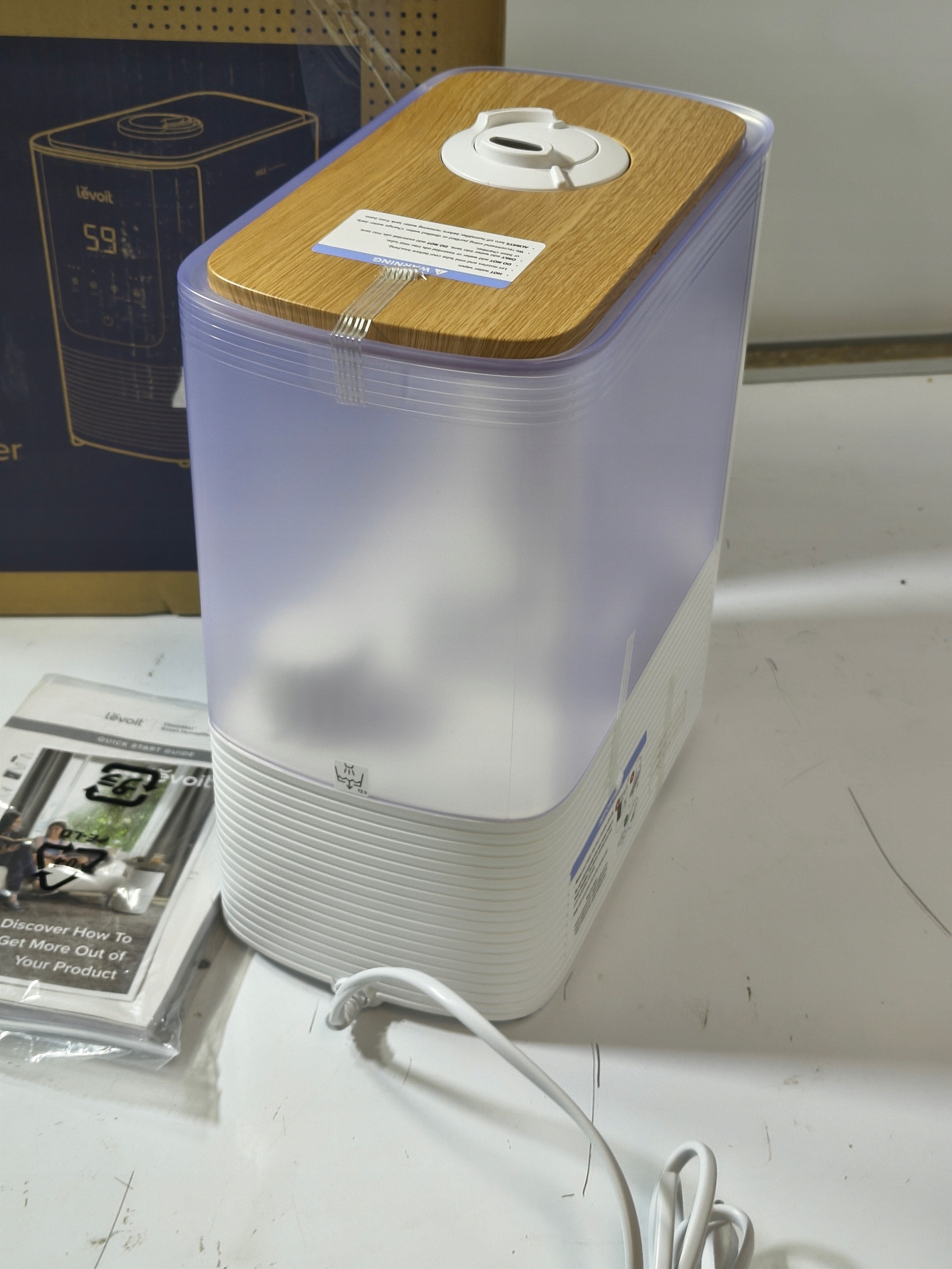 Levoit OasisMist Smart Humidifier Nawilżacz Powietrza WiFi Warm & Cool Mist — zdjęcie 9