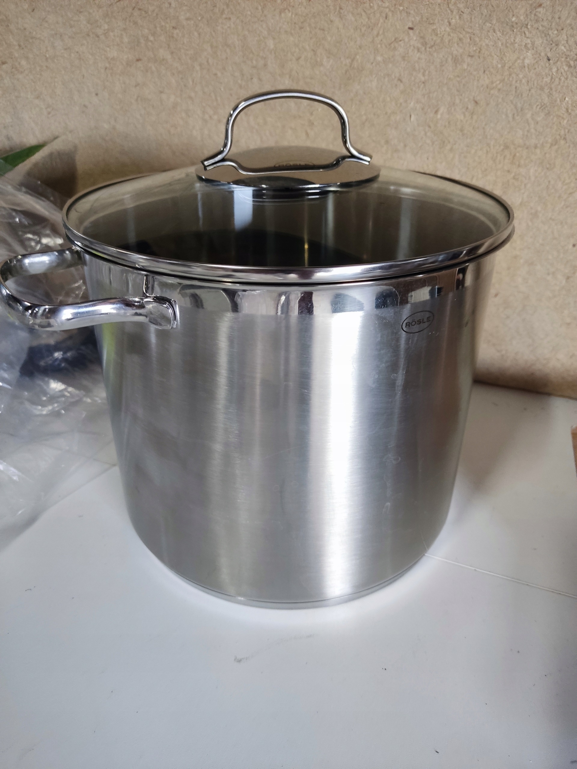 RÖSLE Elegance garnek 8 L 24 cm stal 18/10 pokrywka indukcja — zdjęcie 3