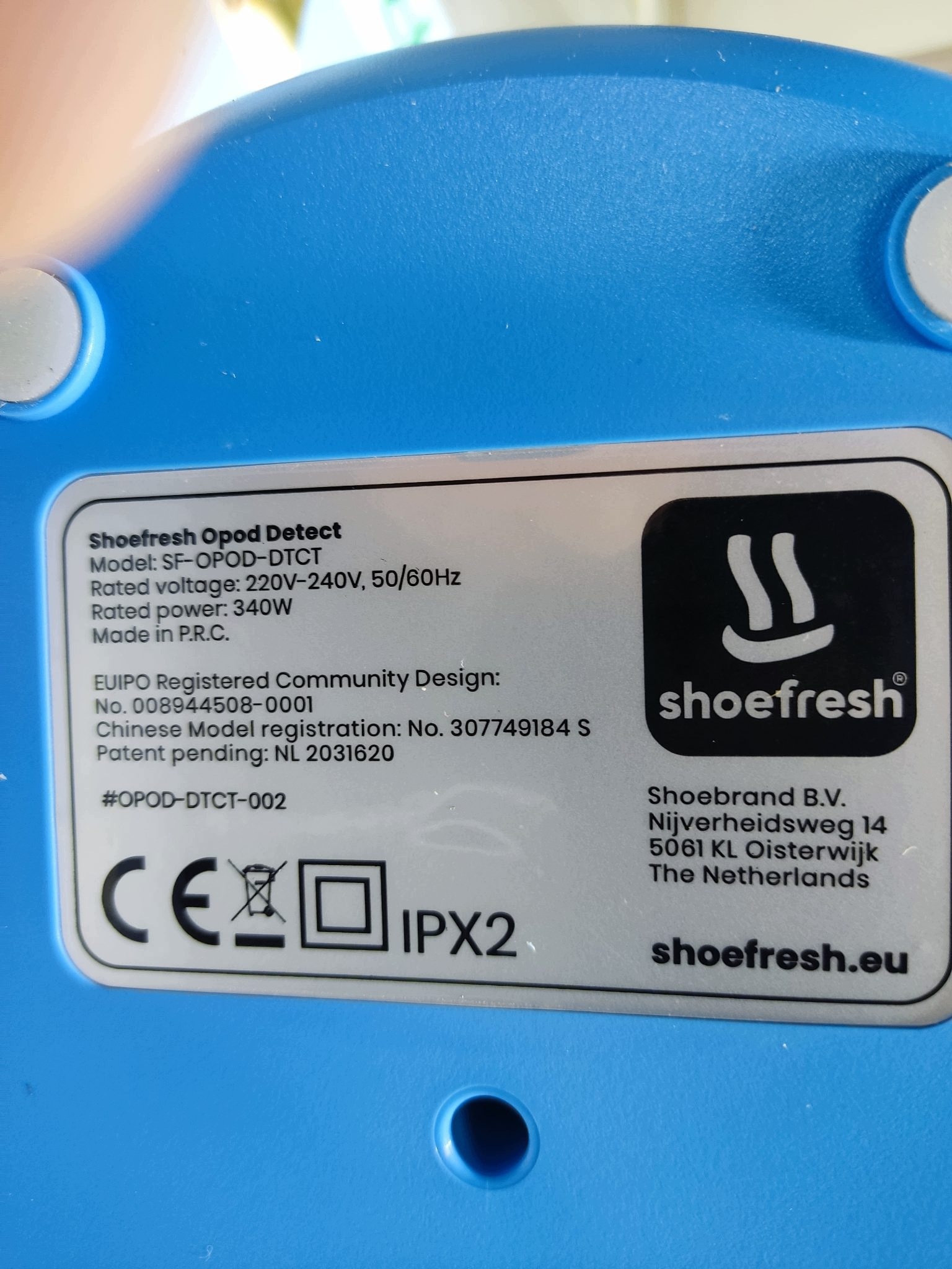 Shoefresh suszarka i odświeżacz do obuwia SF-OPOD-DTCT 340 W — zdjęcie 7